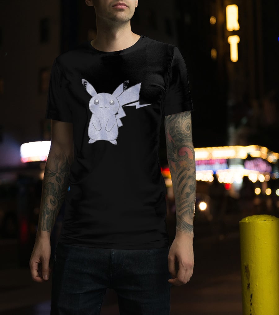 Thunderbolt Project Black Pikachu By Fragment And Pokémon Los Angeles T-Shirt