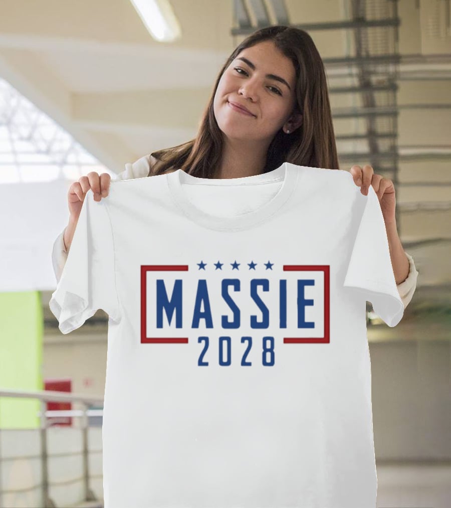 Massie 2028 Five Stars Red And Blue Campaign T-Shirt