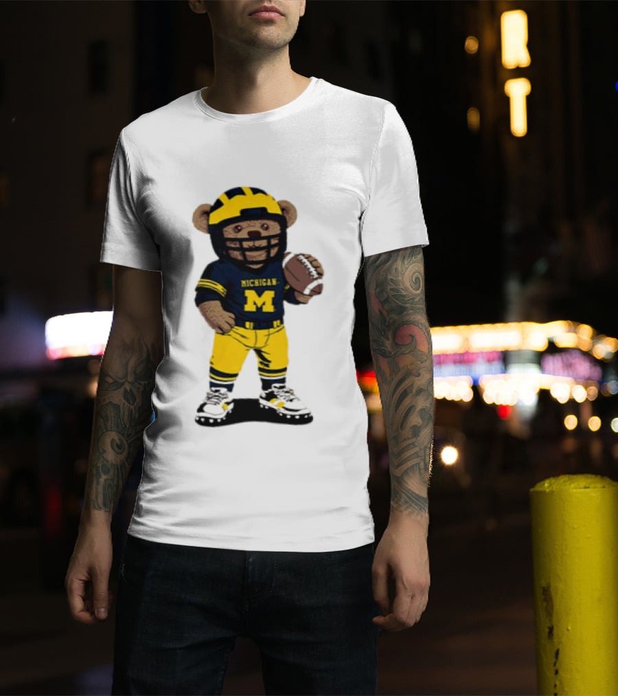 Michigan Wolverines Teddy Bear NCAA Football 2026 T-Shirt