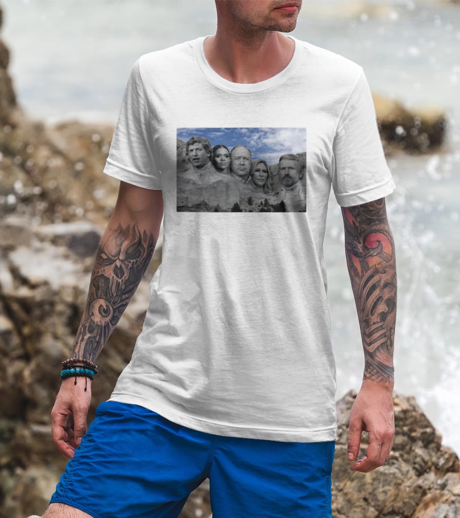 Thomas Massie Candace Owens Alex Jones Marjorie Taylor Greene Mount Rushmore MAGA Squad T-Shirt