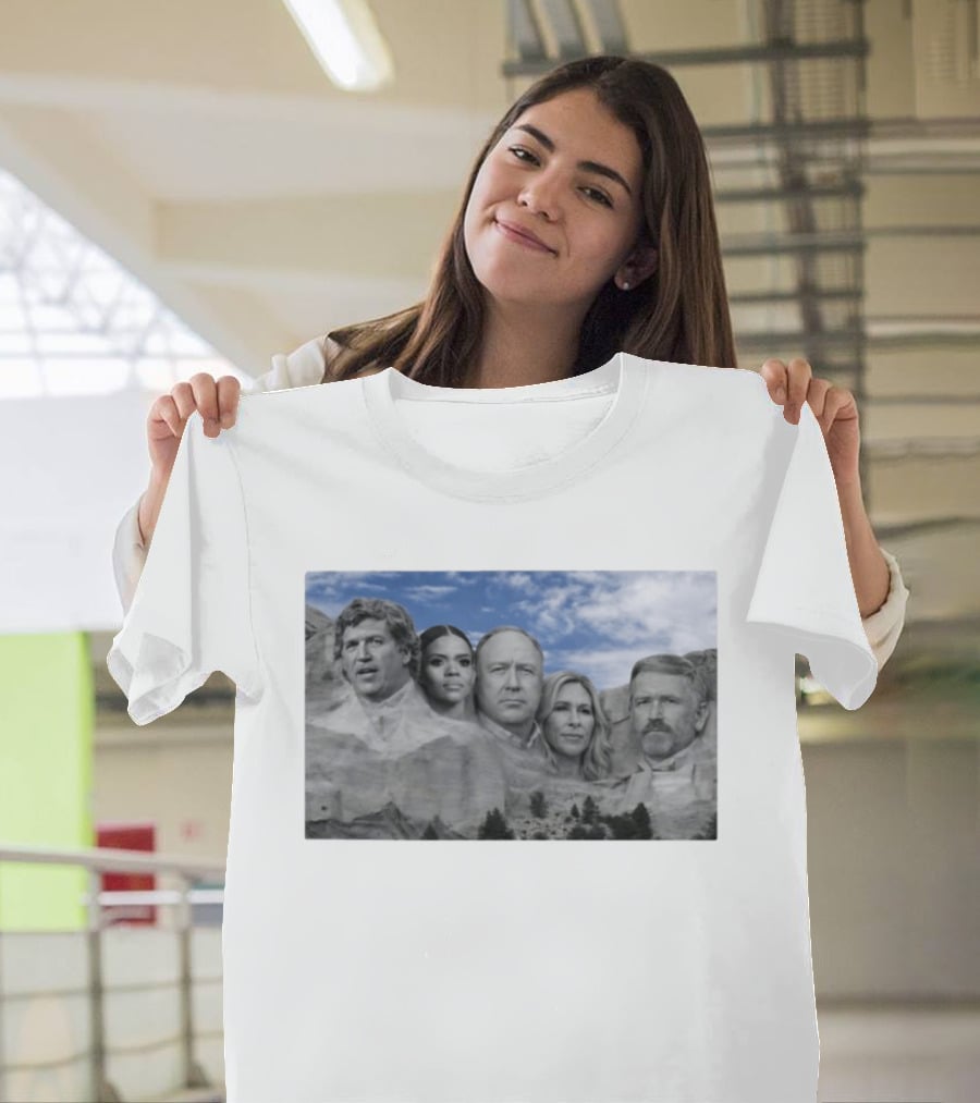 Thomas Massie Candace Owens Alex Jones Marjorie Taylor Greene Mount Rushmore MAGA Squad T-Shirt