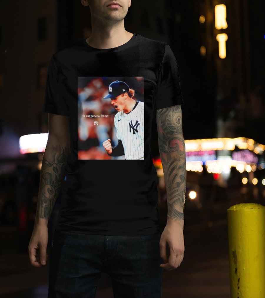 Ben Rice New York Yankees It Was Personal For Me Yankees Baseball T-Shirt