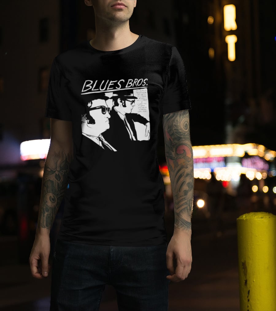 Blues Brothers It's 106 Miles To Chicago Full Tank Of Gas Half A Pack Of Cigarettes T-Shirt