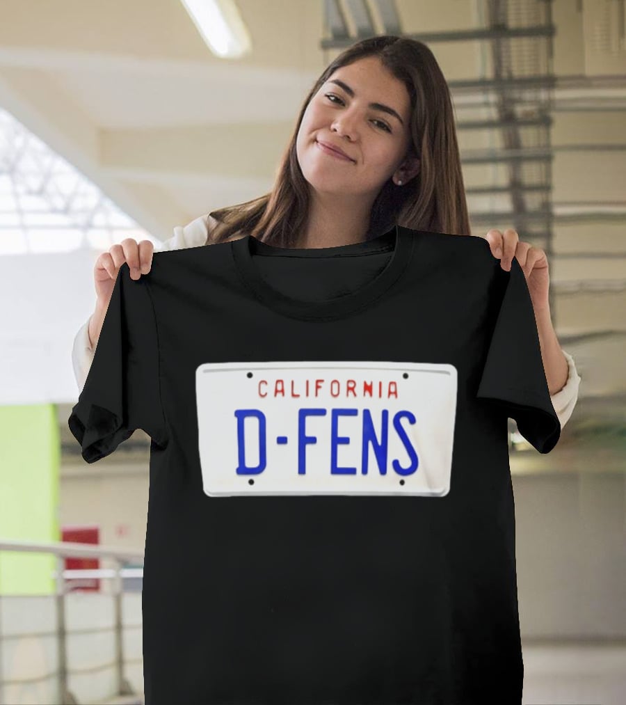 California D Fens License Plate Falling Down Movie Reference T-Shirt