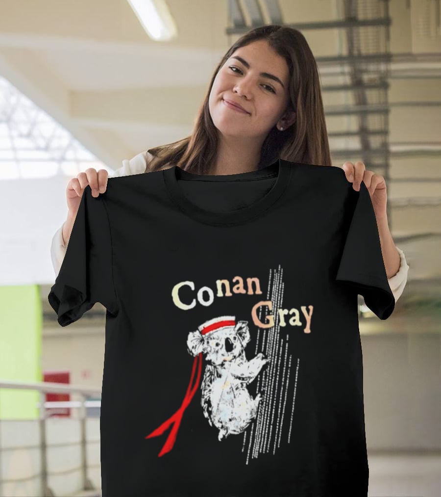 Conan Gray Koala In Red Headband With Stripes Sailor Indie Pop Singer T-Shirt