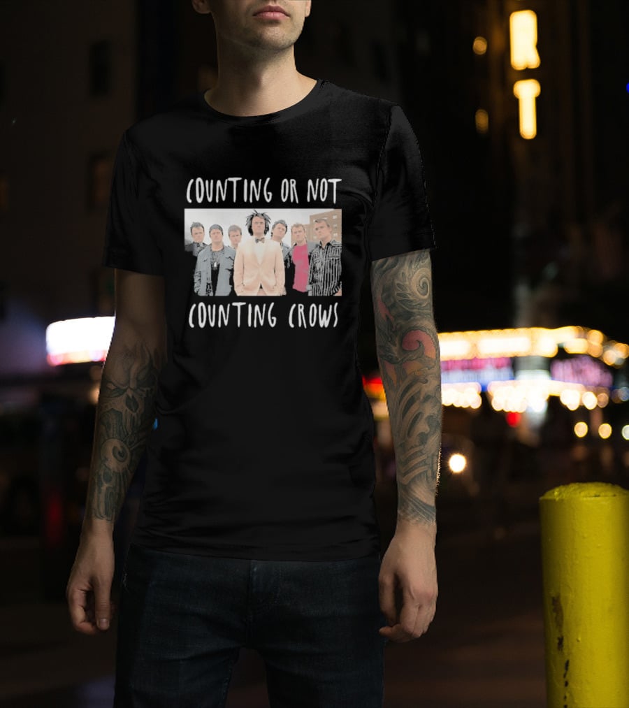 Counting Or Not Counting Crows Band Visual T-Shirt