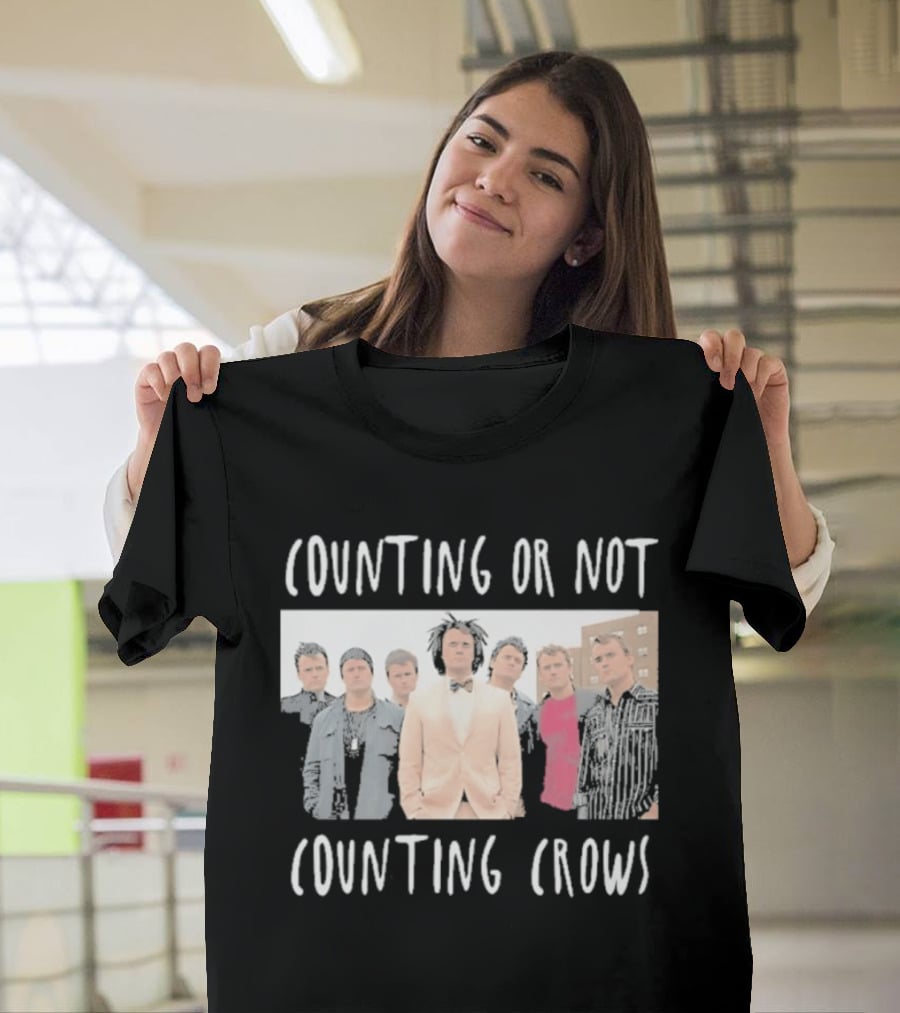 Counting Or Not Counting Crows Band Visual T-Shirt