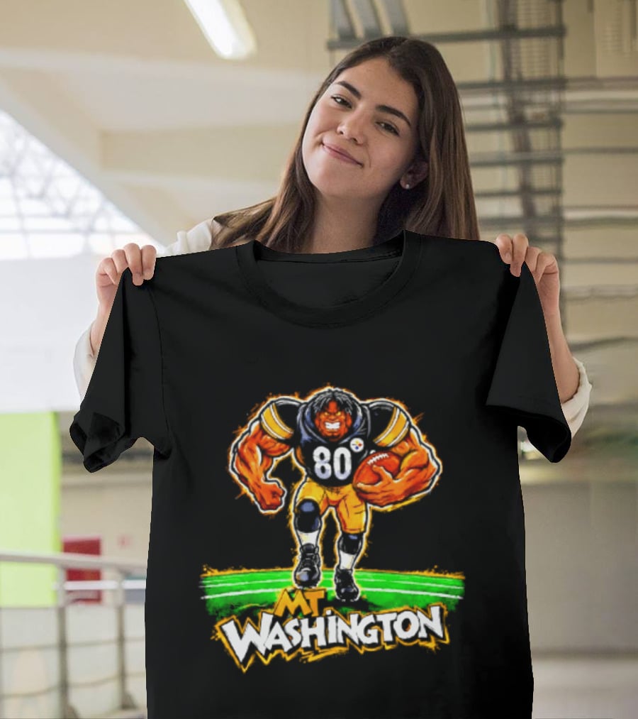 Pittsburgh Steelers Darnell Washington No 80 Washington Paint T-Shirt