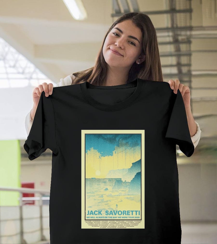 Jack Savoretti We Will Always Be The Way We Were Tour 2026 Bucharest Vintage Style Ocean Scene T-Shirt