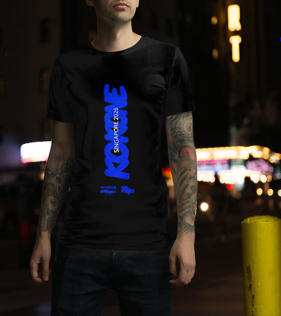 Kokone Singapore 2026 Atlassian Williams Blue Vertical T-Shirt