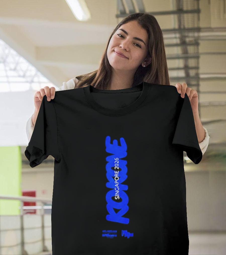 Kokone Singapore 2026 Atlassian Williams Blue Vertical T-Shirt