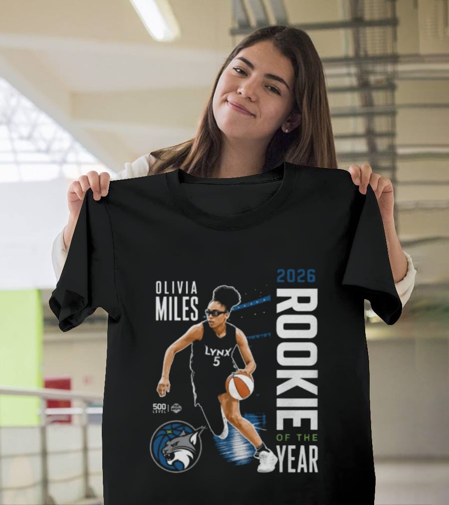 Olivia Miles Lynx 2026 Rookie Of The Year Basketball Legend T-Shirt