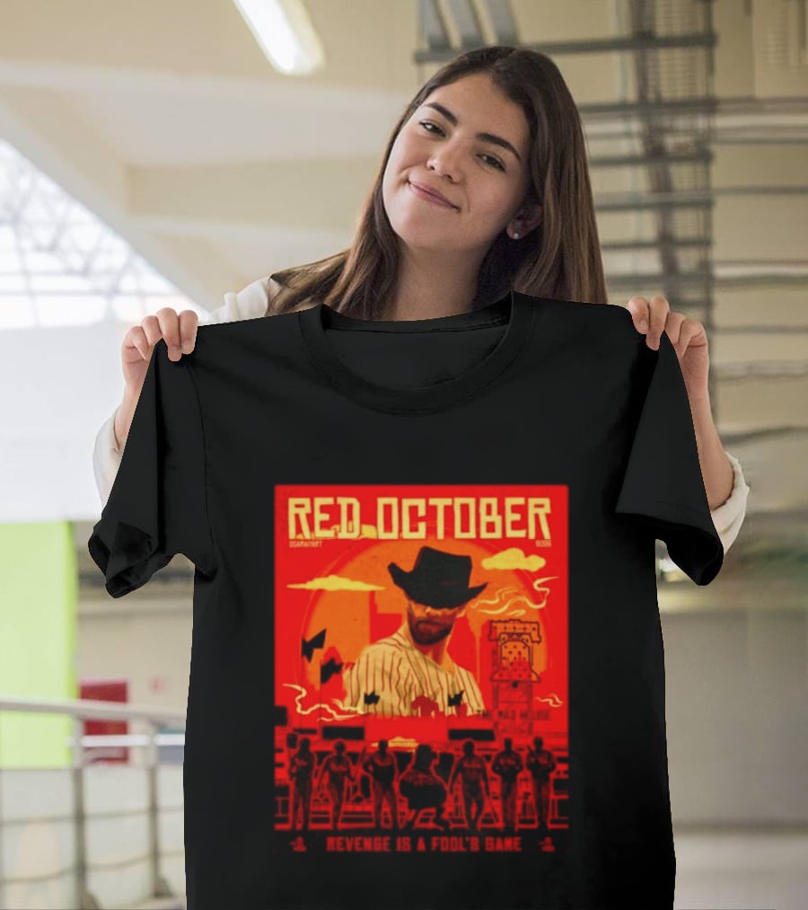 Red October 2026 Philadelphia Phillies Revenge Is A Fool's Game The Mad House T-Shirt