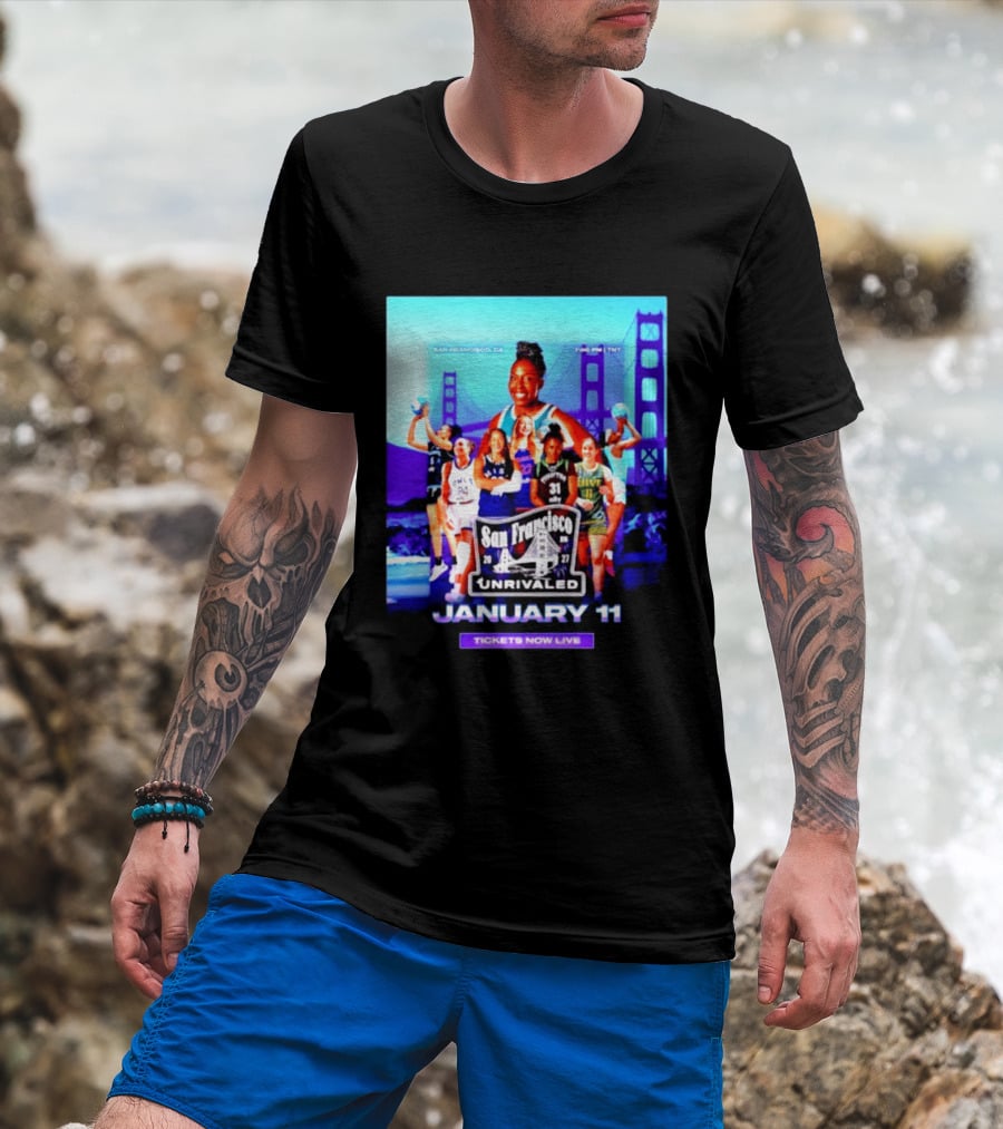 San Francisco Unrivaled January 11 Basketball Event Tickets Now Live T-Shirt