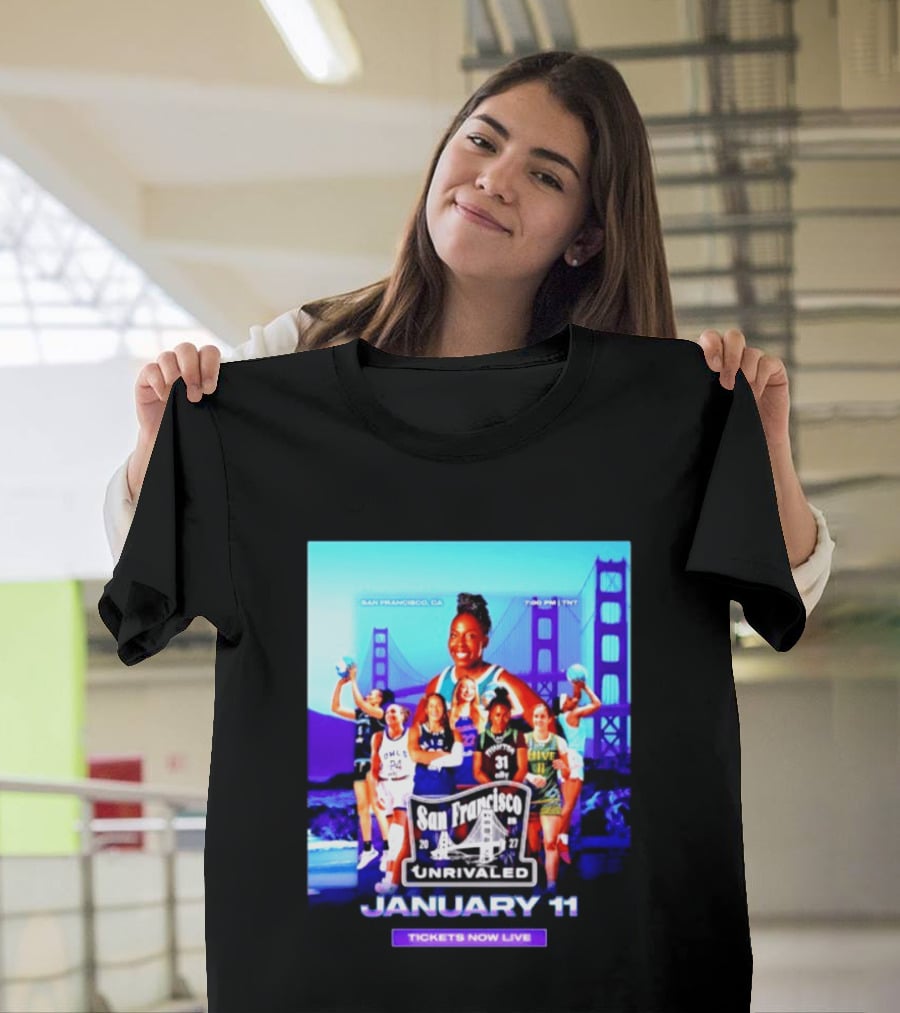San Francisco Unrivaled January 11 Basketball Event Tickets Now Live T-Shirt