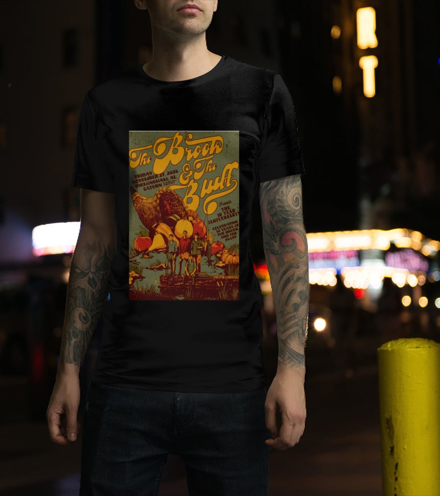 The Brook The Bluff Birmingham AL November 27 2026 Saturn 10 Year Jamiversary Celebrating 10 Years T-Shirt