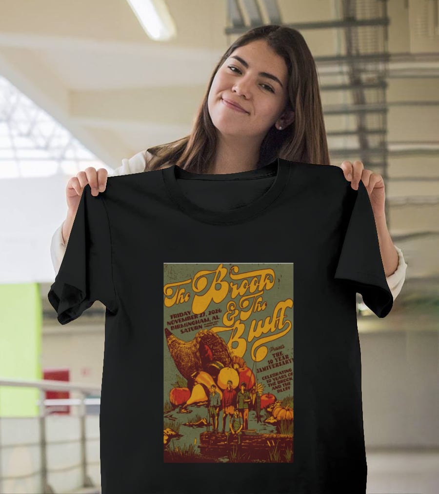 The Brook The Bluff Birmingham AL November 27 2026 Saturn 10 Year Jamiversary Celebrating 10 Years T-Shirt