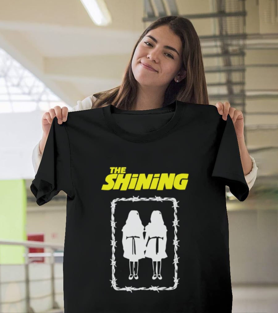 The Shining Grady Twins Barbed Wire Horror Movie Iconic Scene T-Shirt