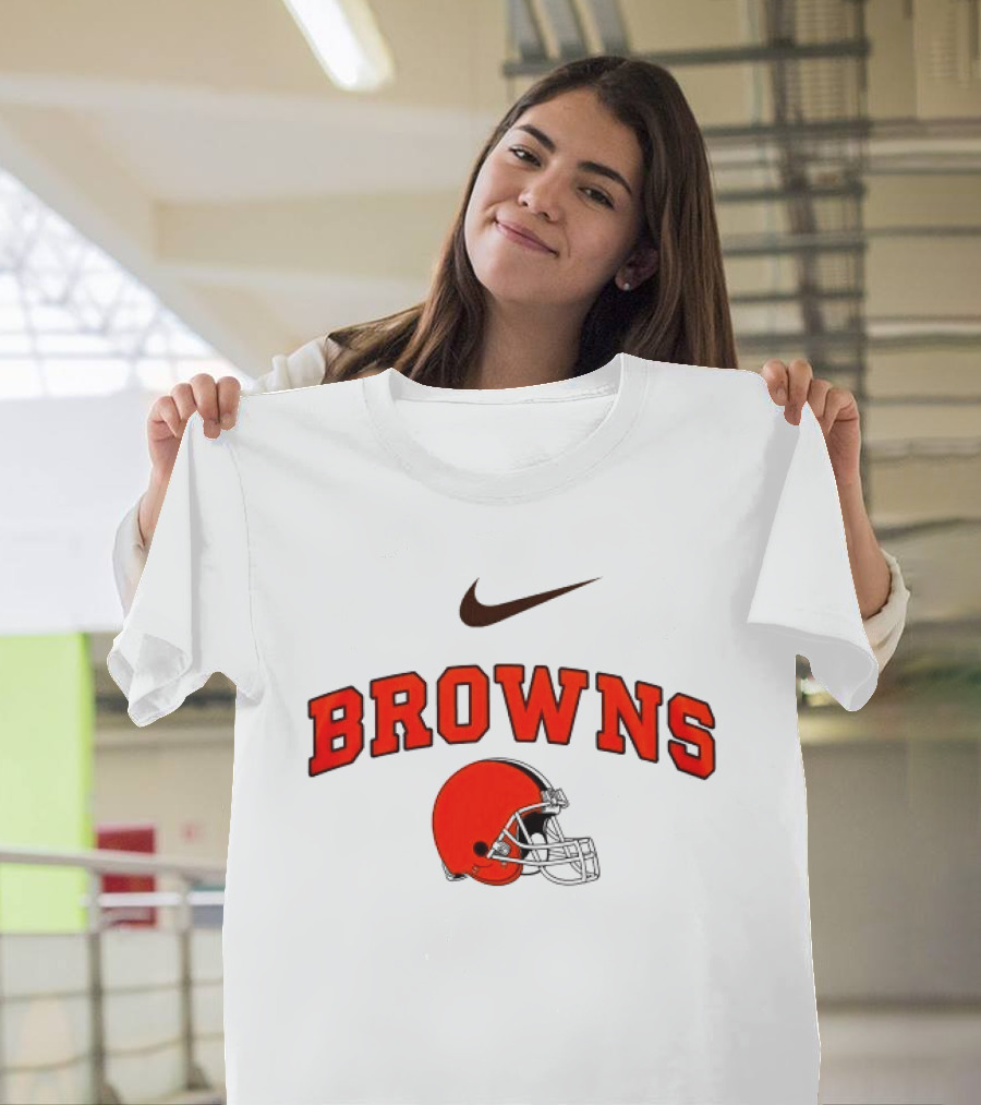 Cleveland Browns Nike Helmet Browns Make Washington Grateful Again Game Day T-Shirt