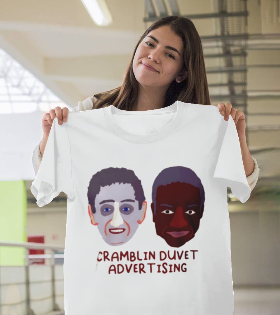 Cramblin Duvet Advertising Comedy TV Show Faces T-Shirt