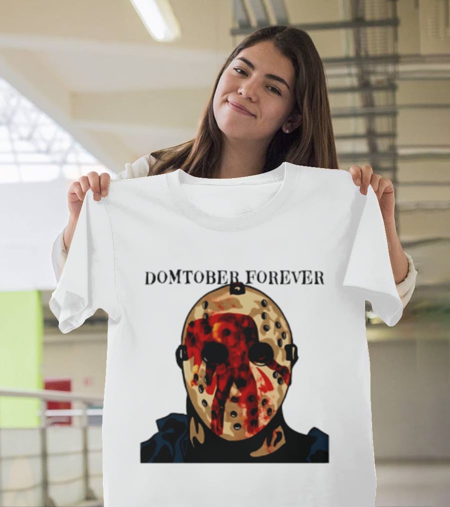Domtober Forever Jason Voorhees Halloween Mask T-Shirt