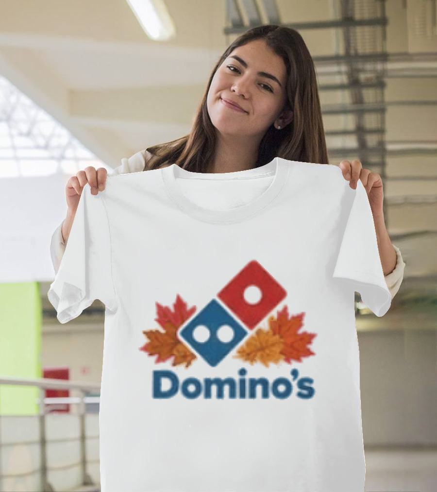 Domino's Thanksgiving Autumn Leaves Pizza Celebration T-Shirt