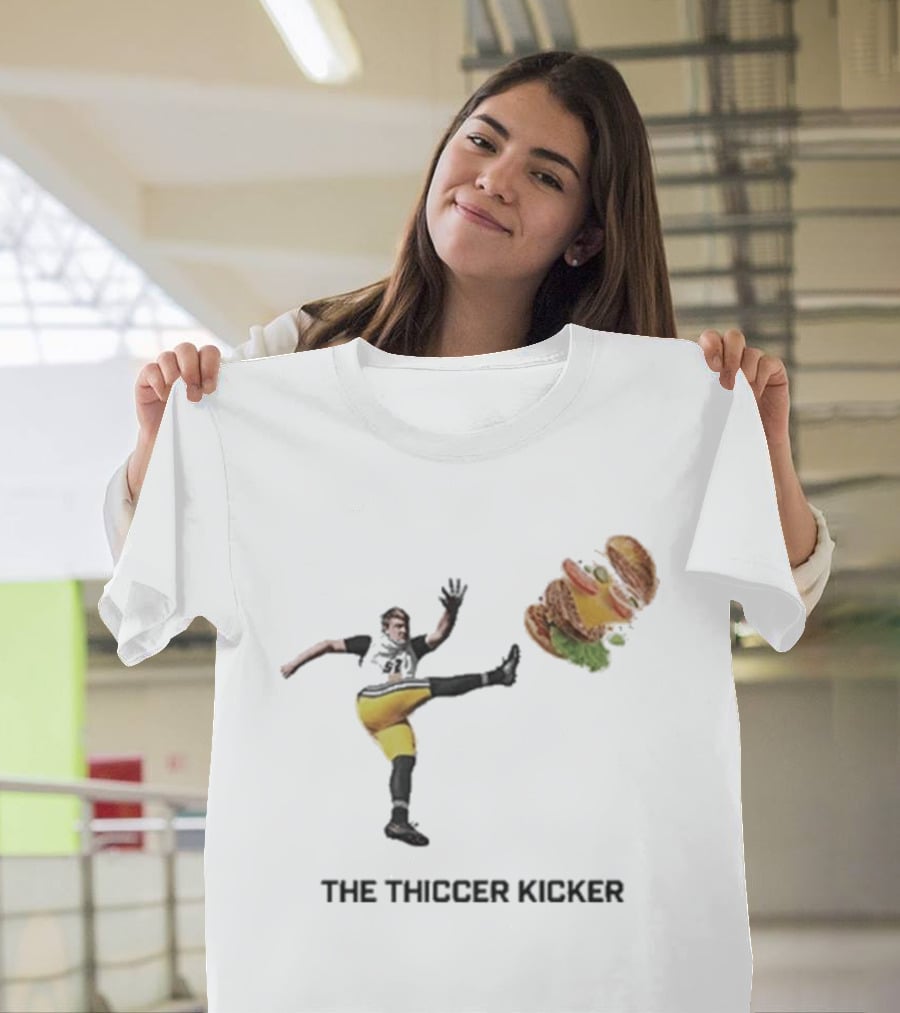 Harrison Mevis Thiccer Kicker Football Burger Twist T-Shirt