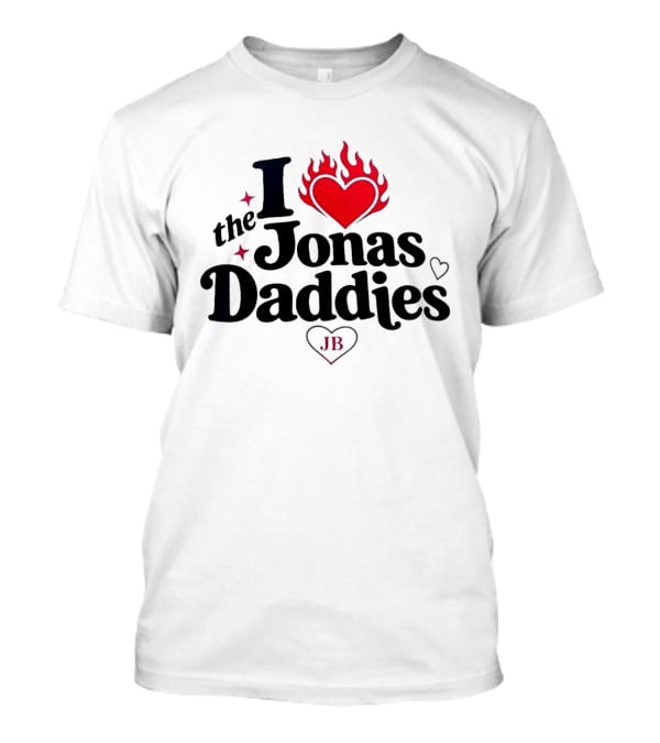 I Love The Jonas Daddies JB Heart Flame T-Shirt