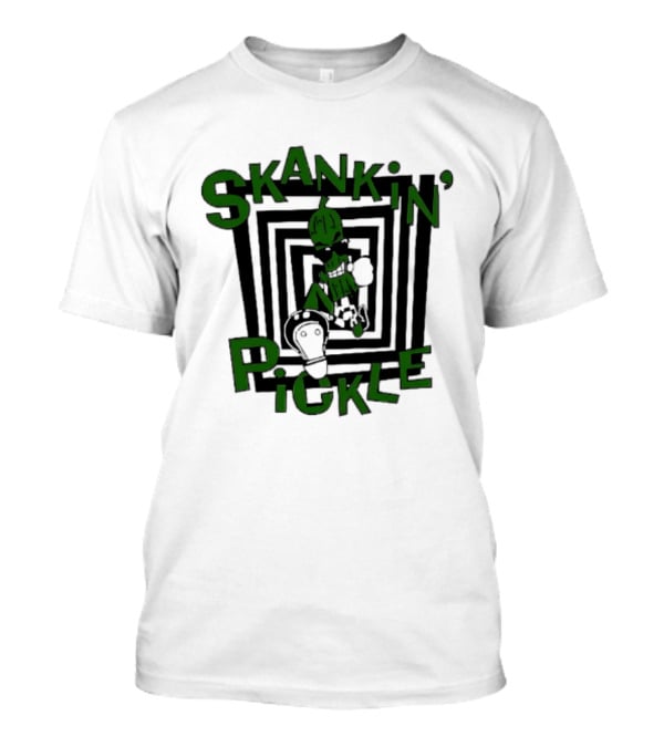 Skankin' Pickle Band Ska Punk Music Iconic Pickle And Spirals T-Shirt
