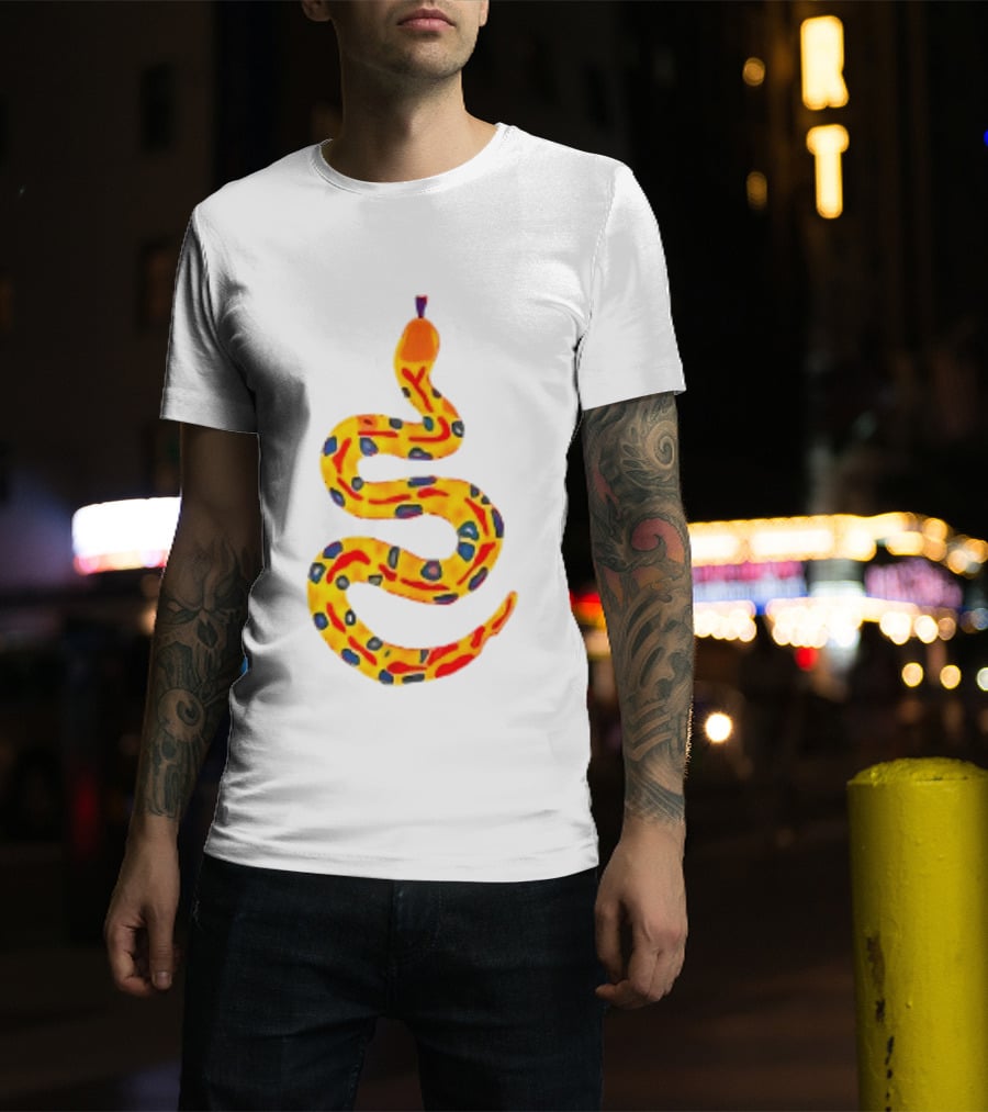 Snake What A Lovely Day To Be A Pain In The Ass Colorful Pattern Two Sided T-Shirt