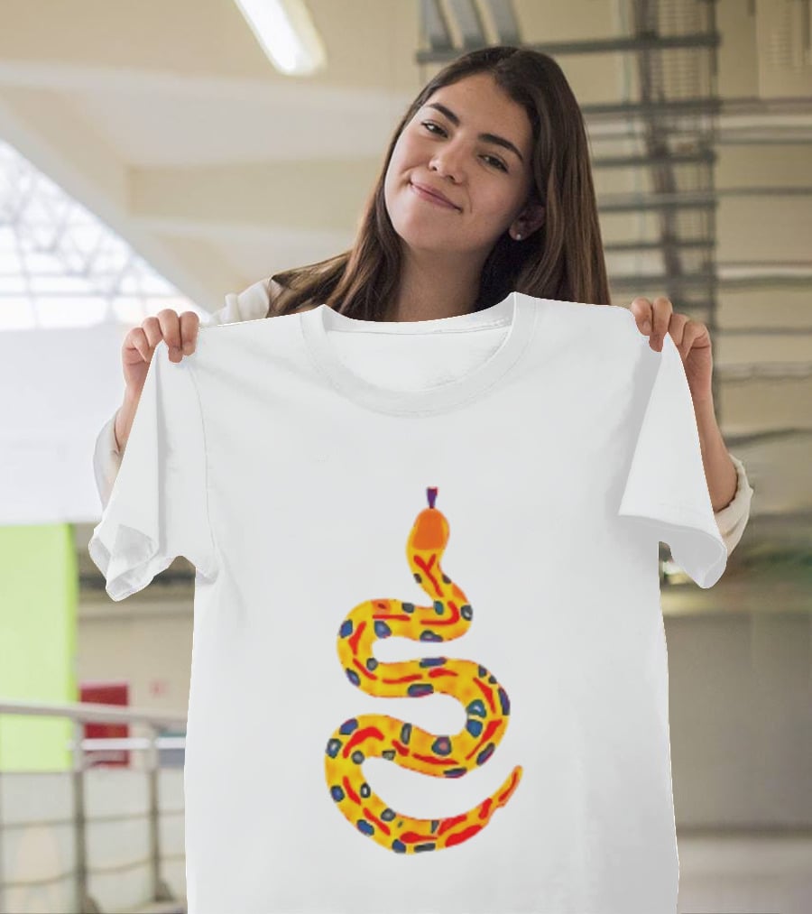 Snake What A Lovely Day To Be A Pain In The Ass Colorful Pattern Two Sided T-Shirt