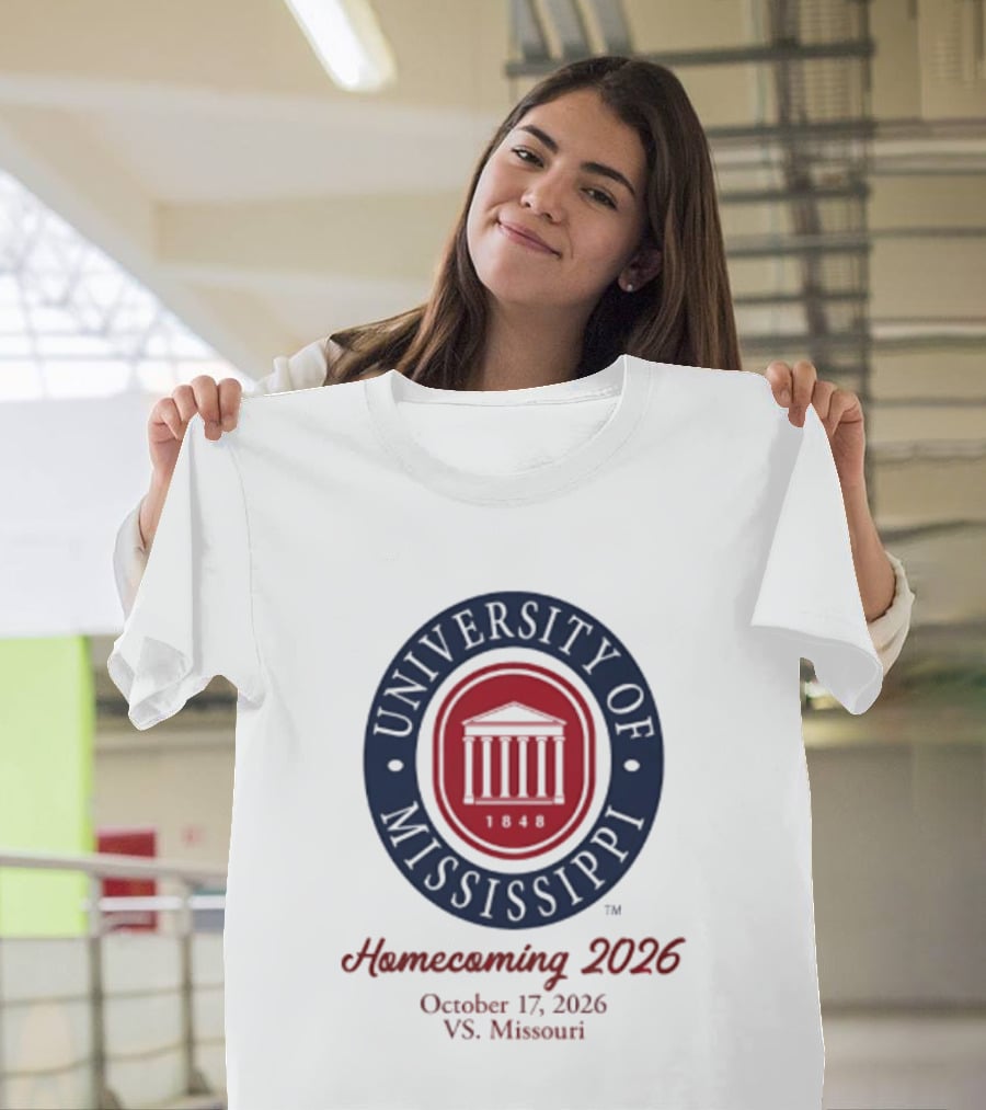University Of Mississippi Homecoming 2026 October 17 Vs Missouri T-Shirt