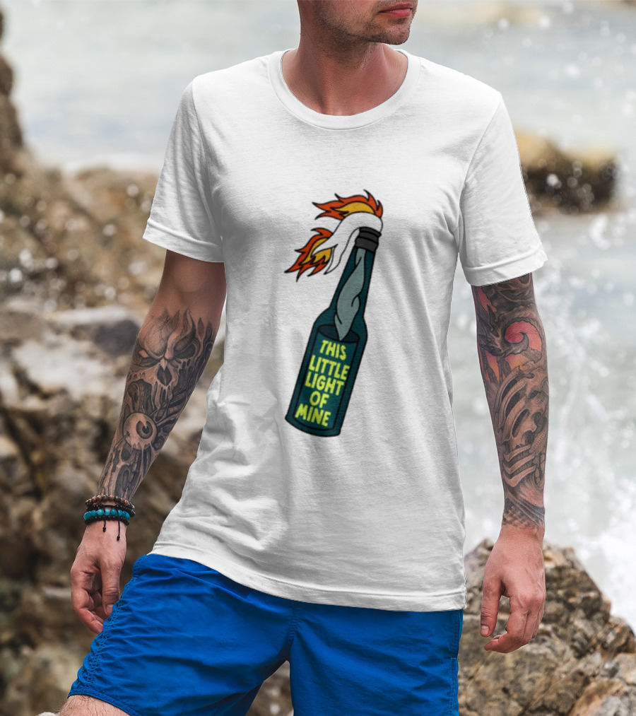 This Little Light Of Mine Molotov Cocktail Flame Bottle T-Shirt