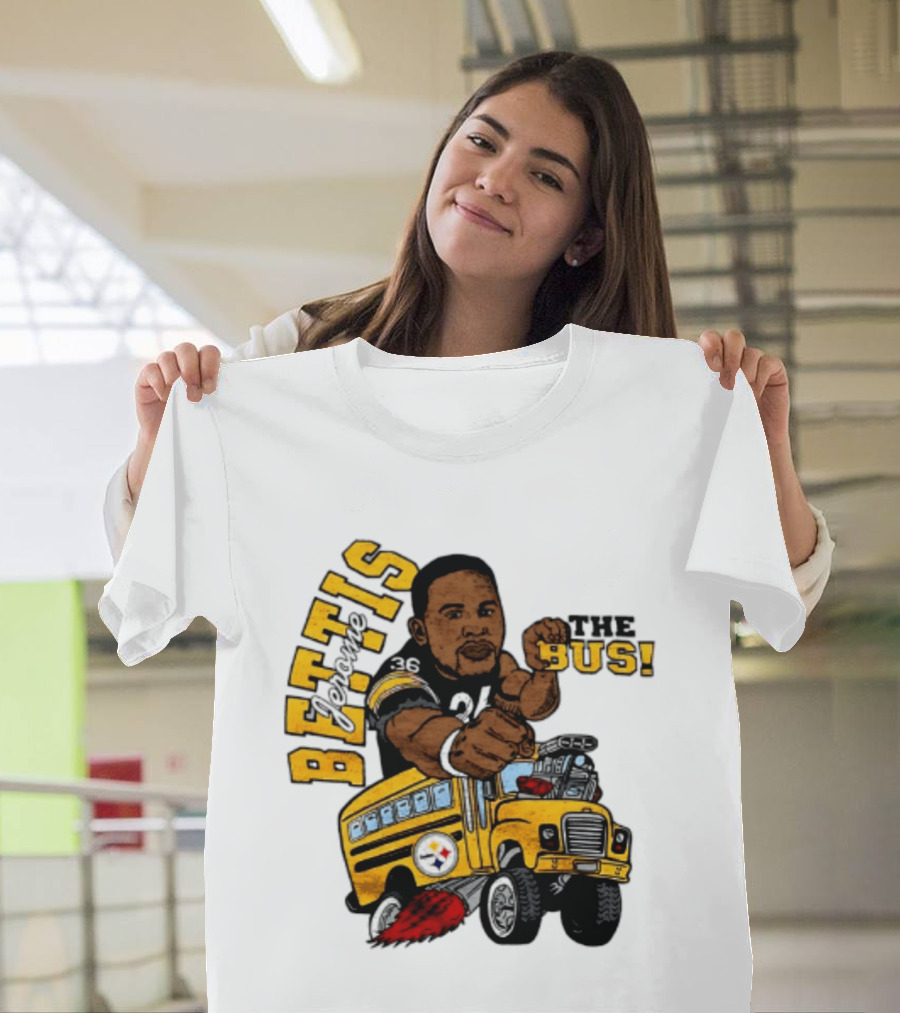 Pittsburgh Steelers Jerome Bettis The Bus Caricature Bettis The Bus T-Shirt