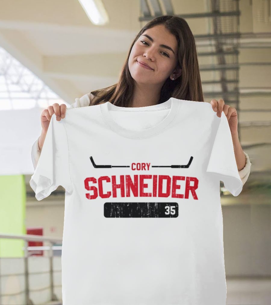 Cory Schneider New Jersey Devils 35 Athletic Name And Number T-Shirt