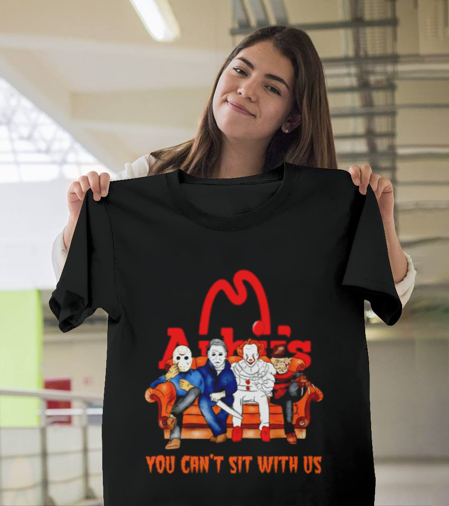 Arby's Horror Movie Friends Halloween 2026 You Can't Sit With Us T-Shirt