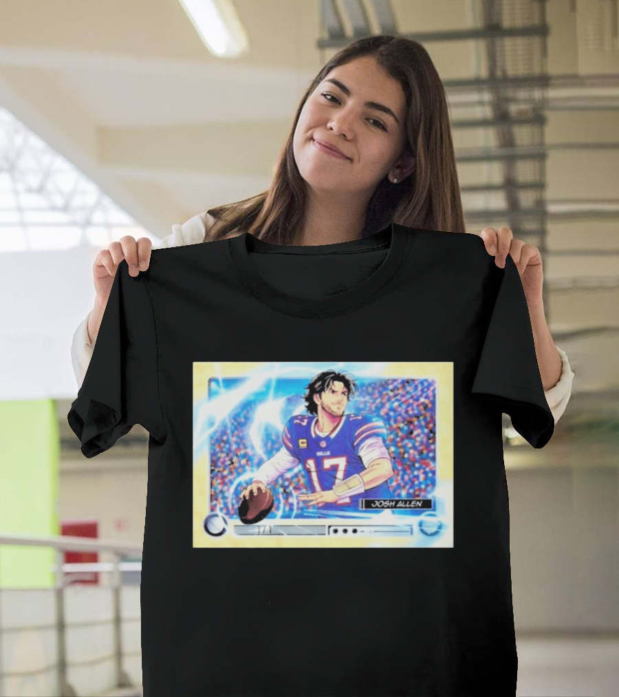 Josh Allen 1 Of 1 Anime Superfractor 2026 Bowman Football Card T-Shirt