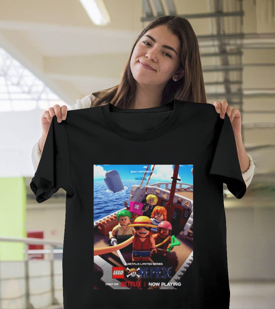 LEGO One Piece Netflix Limited Series Built Differently Now Playing T-Shirt