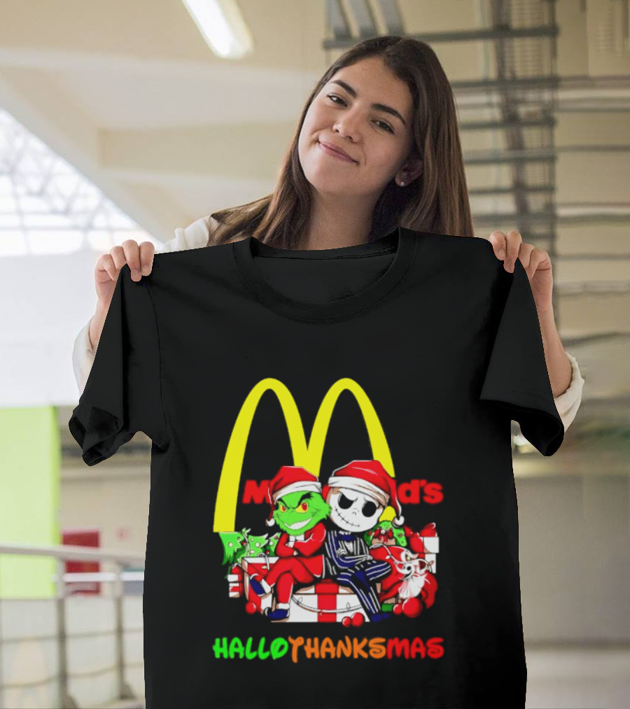 McDonald's Grinch Jack Skellington Hallothanksmas 2026 T-Shirt