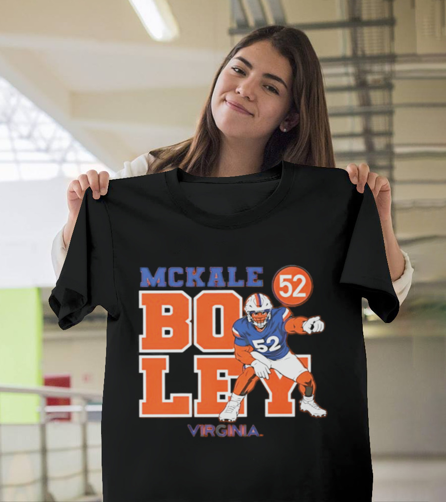 Mckale Boley 52 Virginia Football Cavaliers T-Shirt