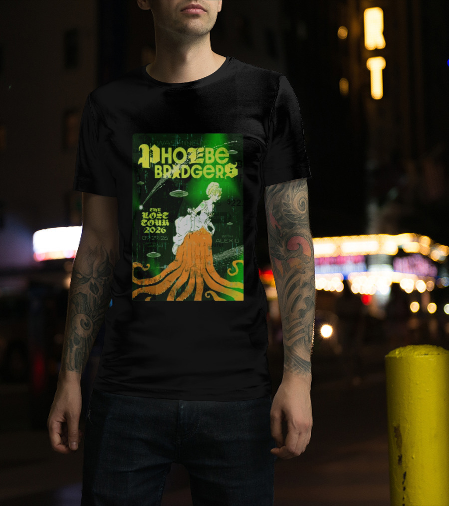 Phoebe Bridgers The Lost Tour 2026 Washington DC 09/29/26 With Alex G T-Shirt