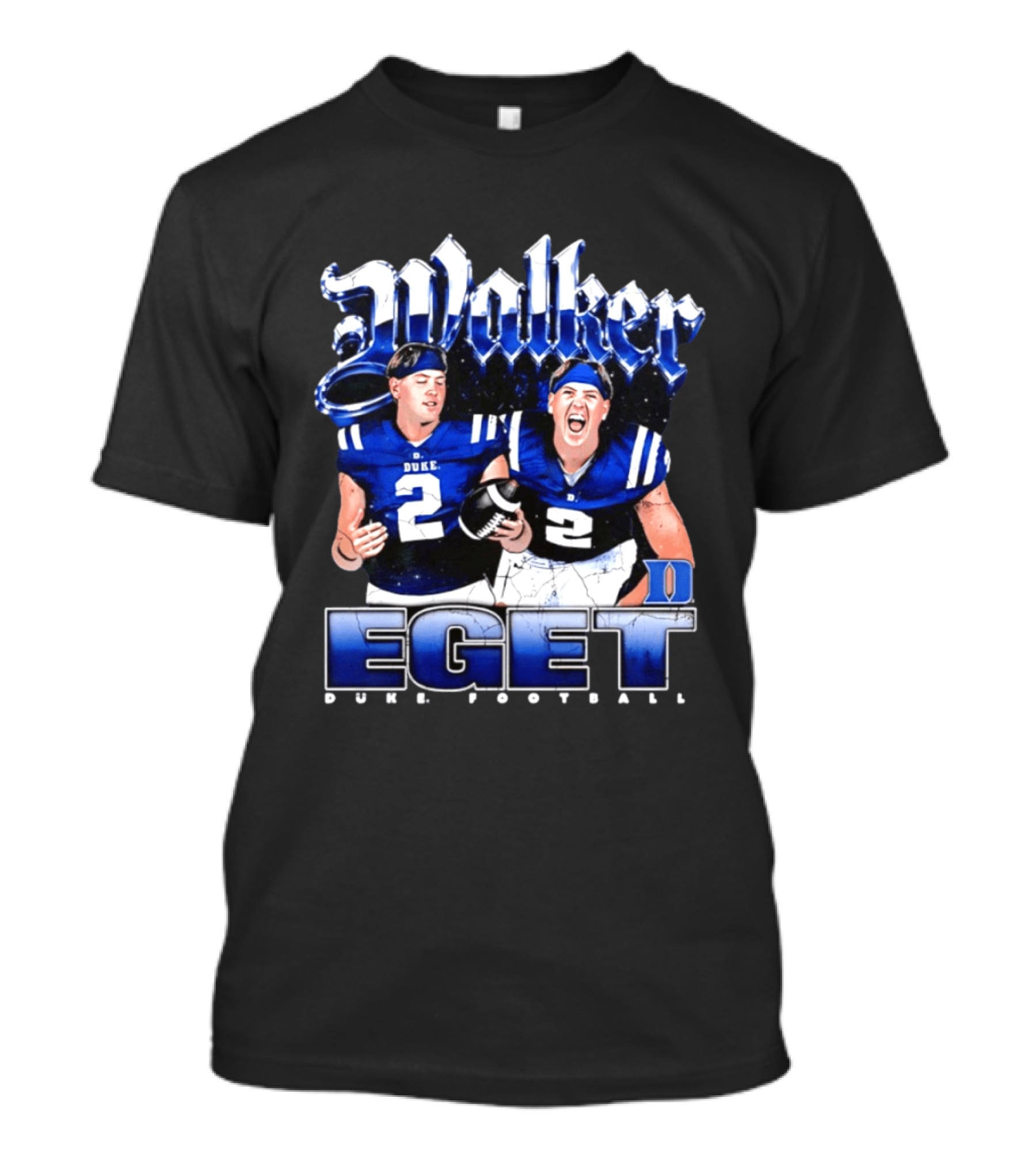 Walker Eget Duke Blue Devils Football 90s T-Shirt