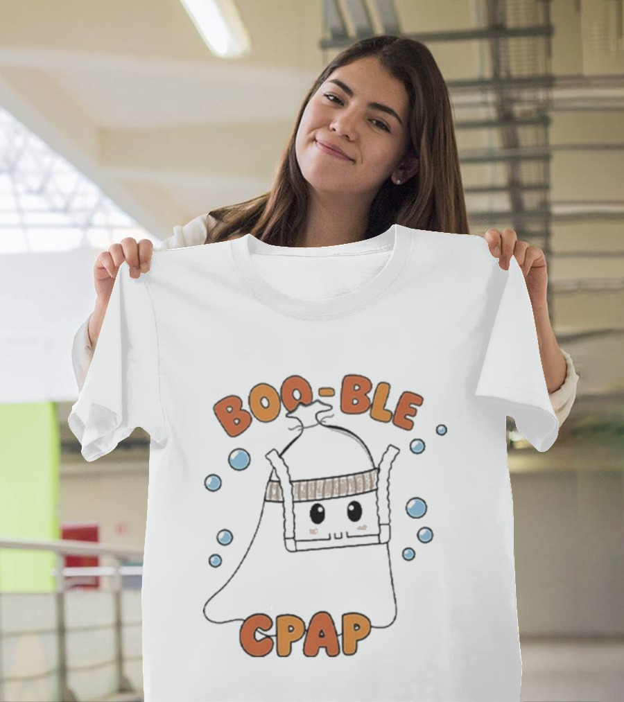 Boo Ble CPAP Ghost With Bubbles T-Shirt