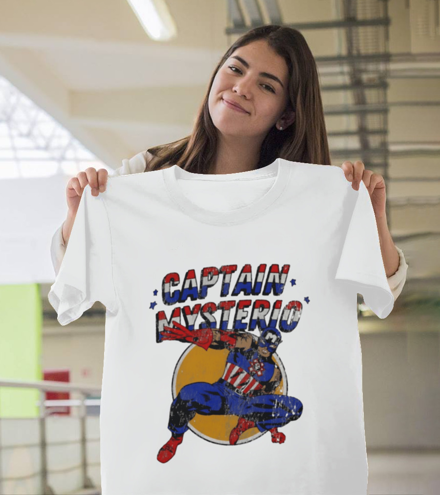Captain Mysterio Lucha Libre Marvel Comics Mashup T-Shirt