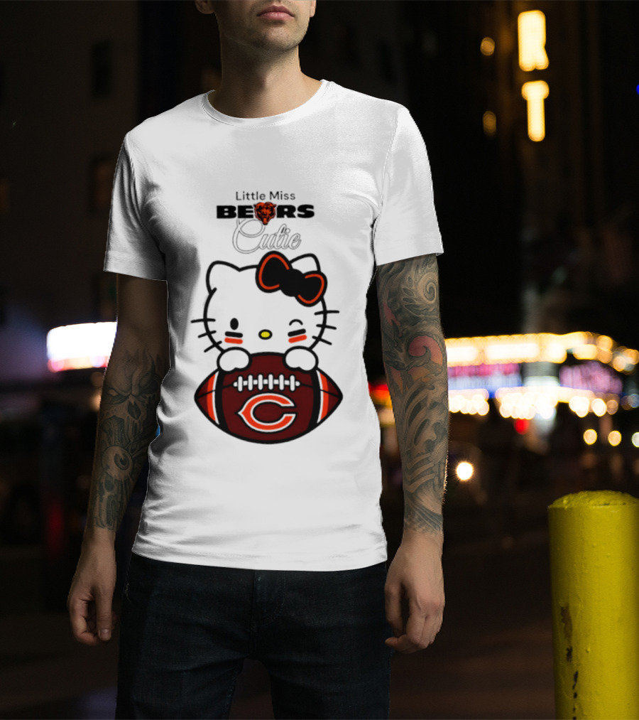 Chicago Bears 2026 Hello Kitty Little Miss Bears Cutie Football Edition T-Shirt