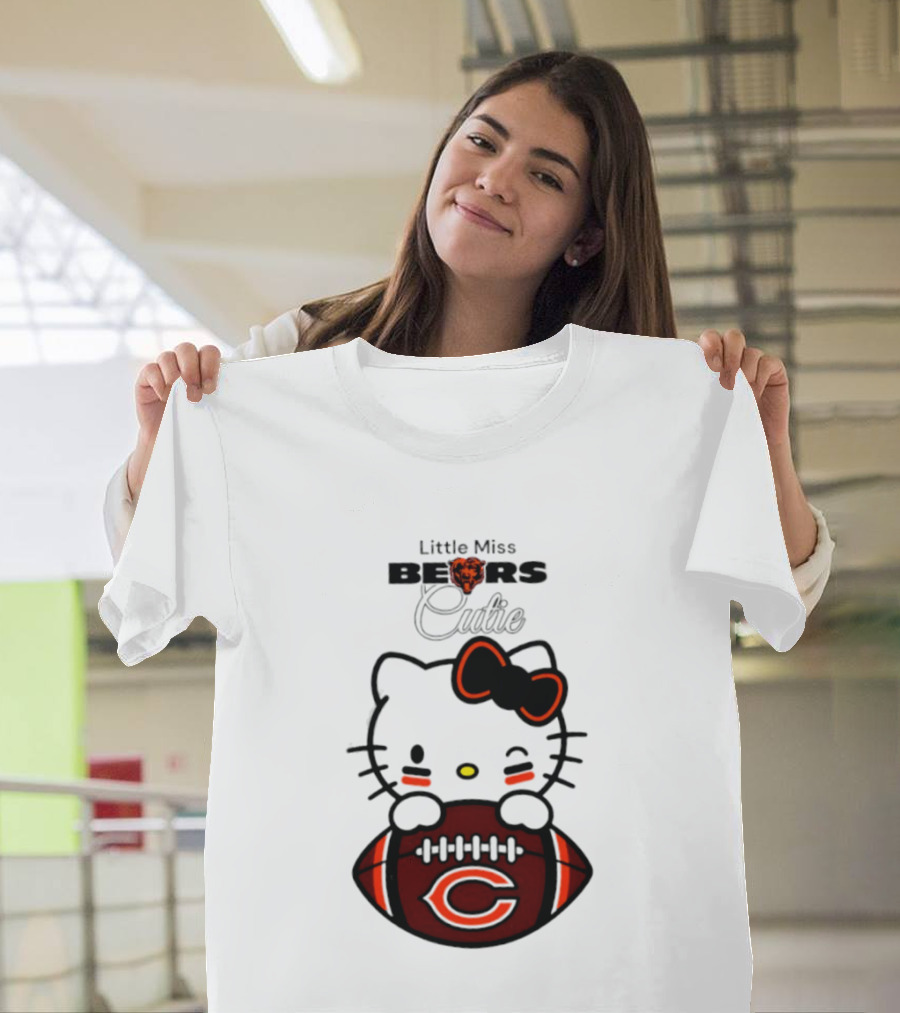 Chicago Bears 2026 Hello Kitty Little Miss Bears Cutie Football Edition T-Shirt