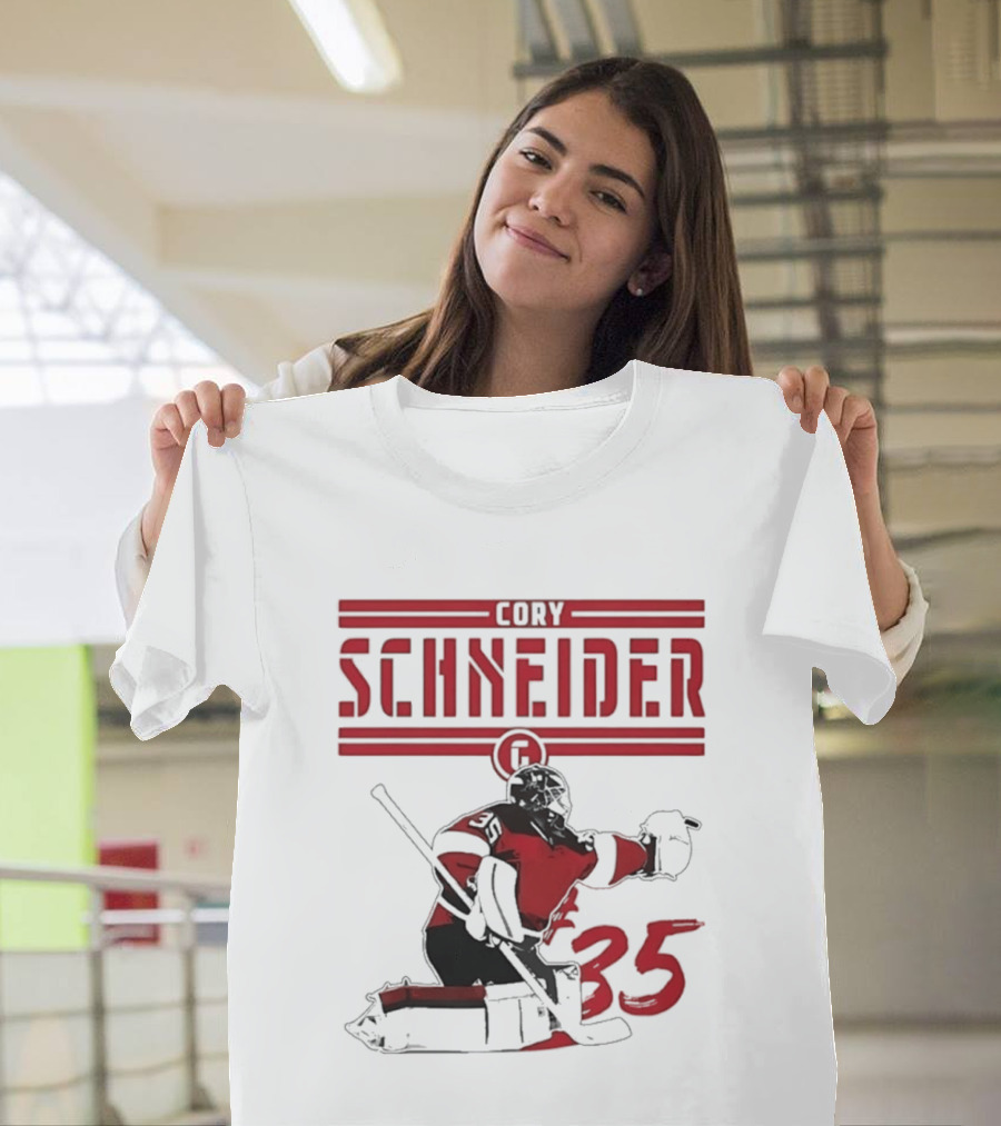 Cory Schneider New Jersey Devils Hockey Player 35 T-Shirt