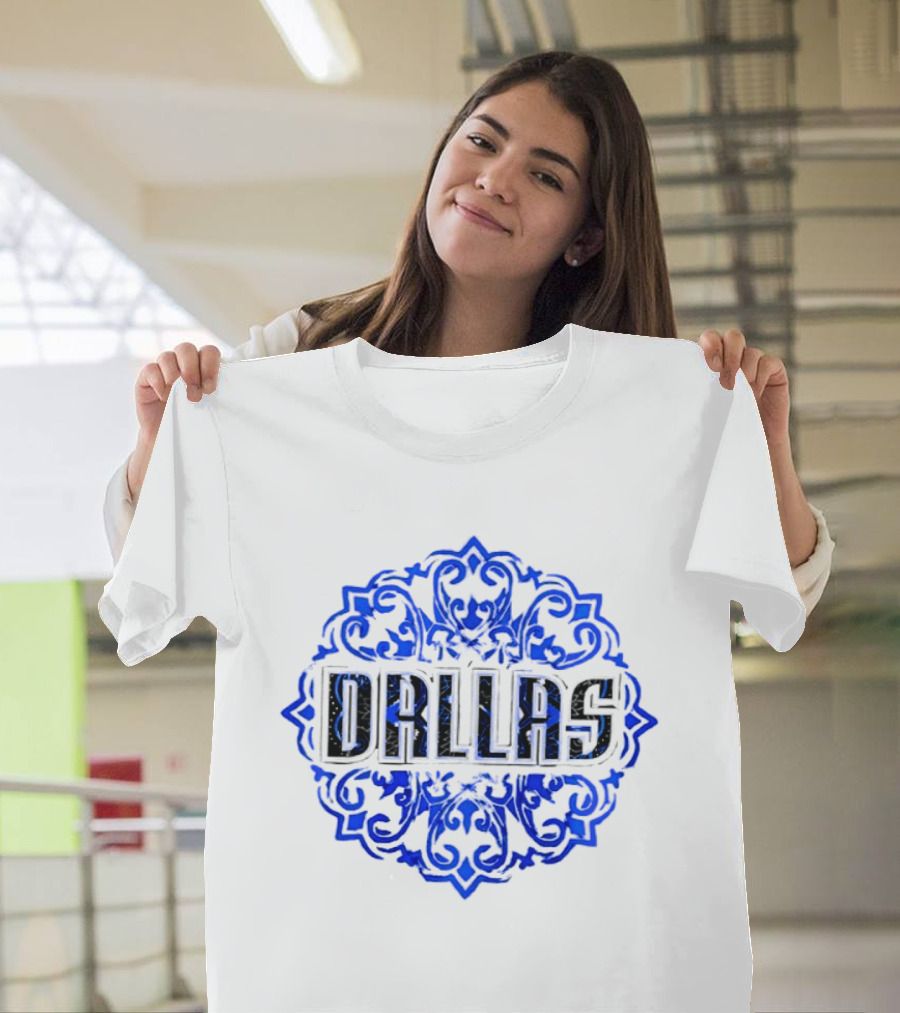 Dallas Mavericks 2026 South Asian Celebration Basketball Dual Sided ORLLAS Decor T-Shirt