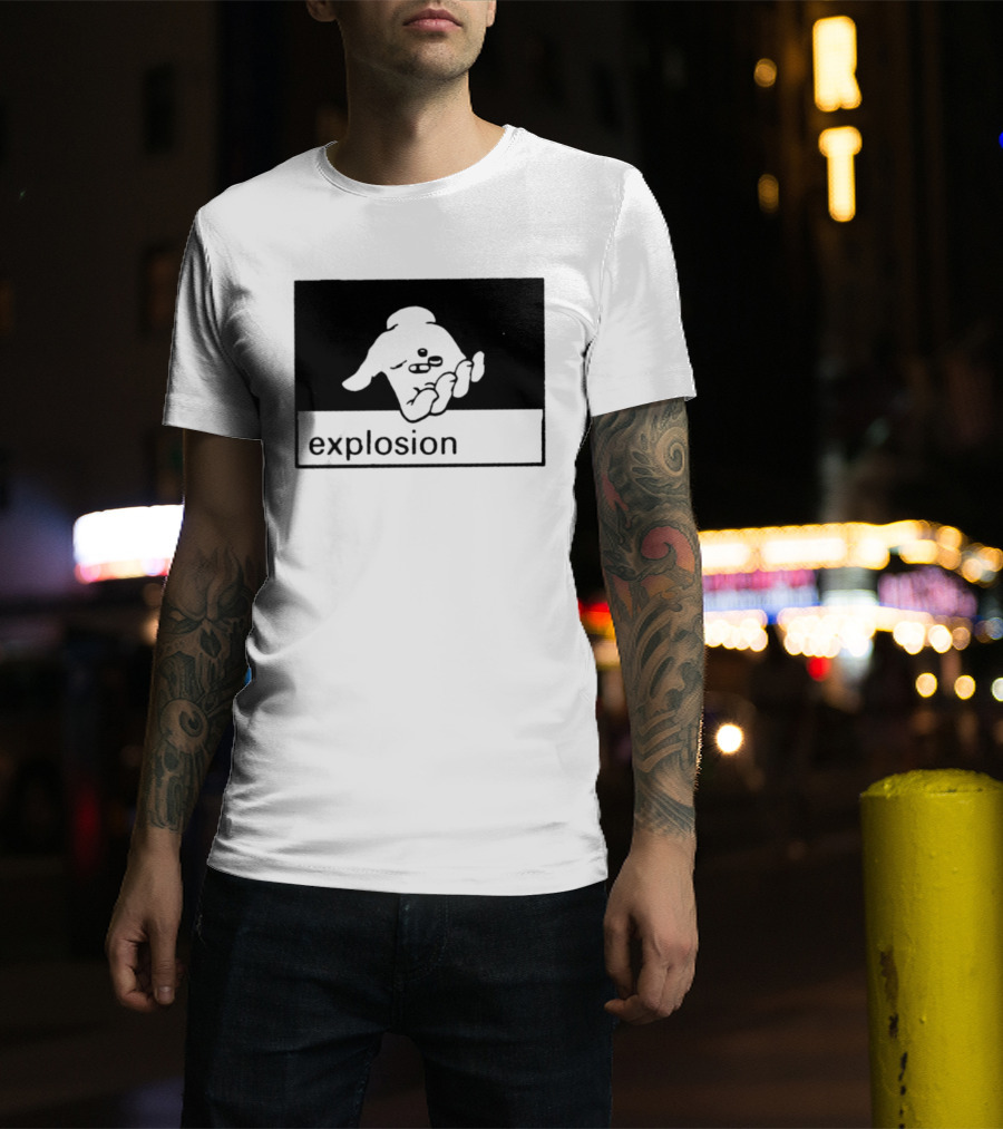 Explosion Hand Holding Pills Medication T-Shirt