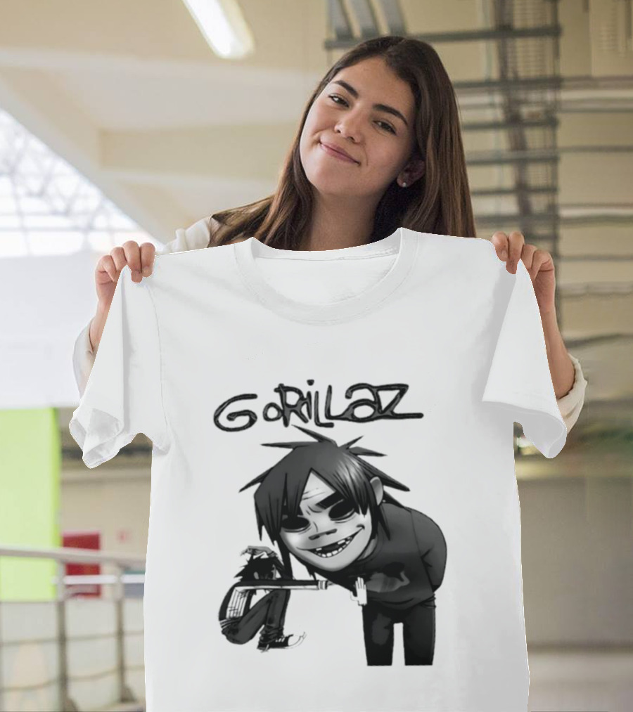 Gorillaz Band Damon Albarn Jamie Hewlett Character Art Alternative Rock T-Shirt